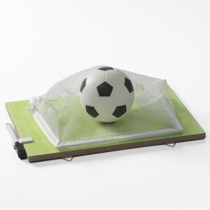 4/$20 Memo Board Soccer - Bullseye's Playground green/white 11.5”(L), 8” (W)